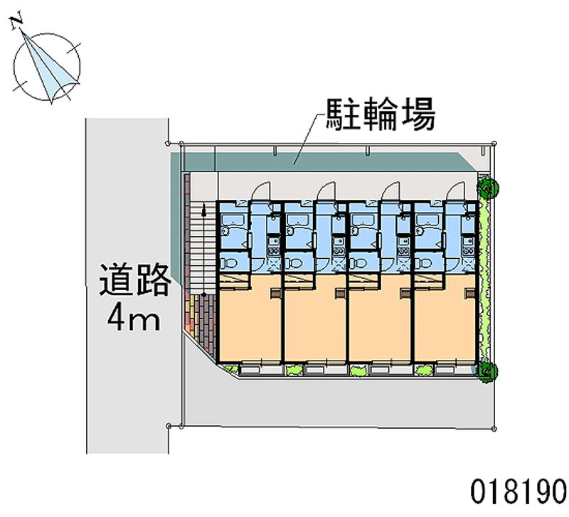 レオパレスフォーブル下馬 区画図