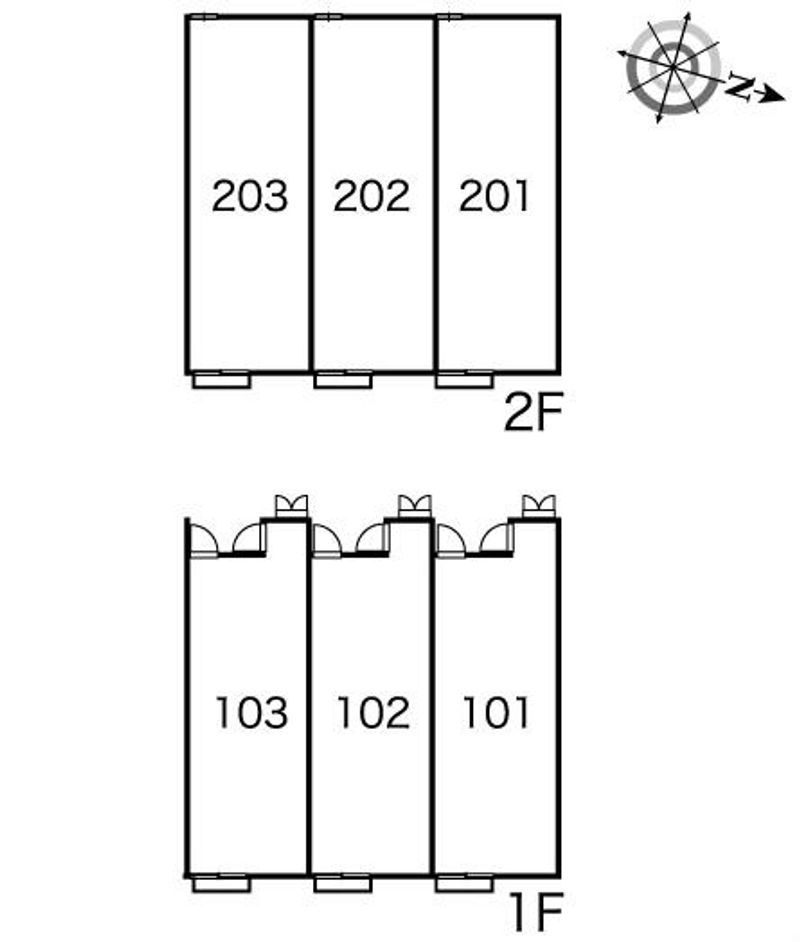 レオパレスグローリー 間取り配置図