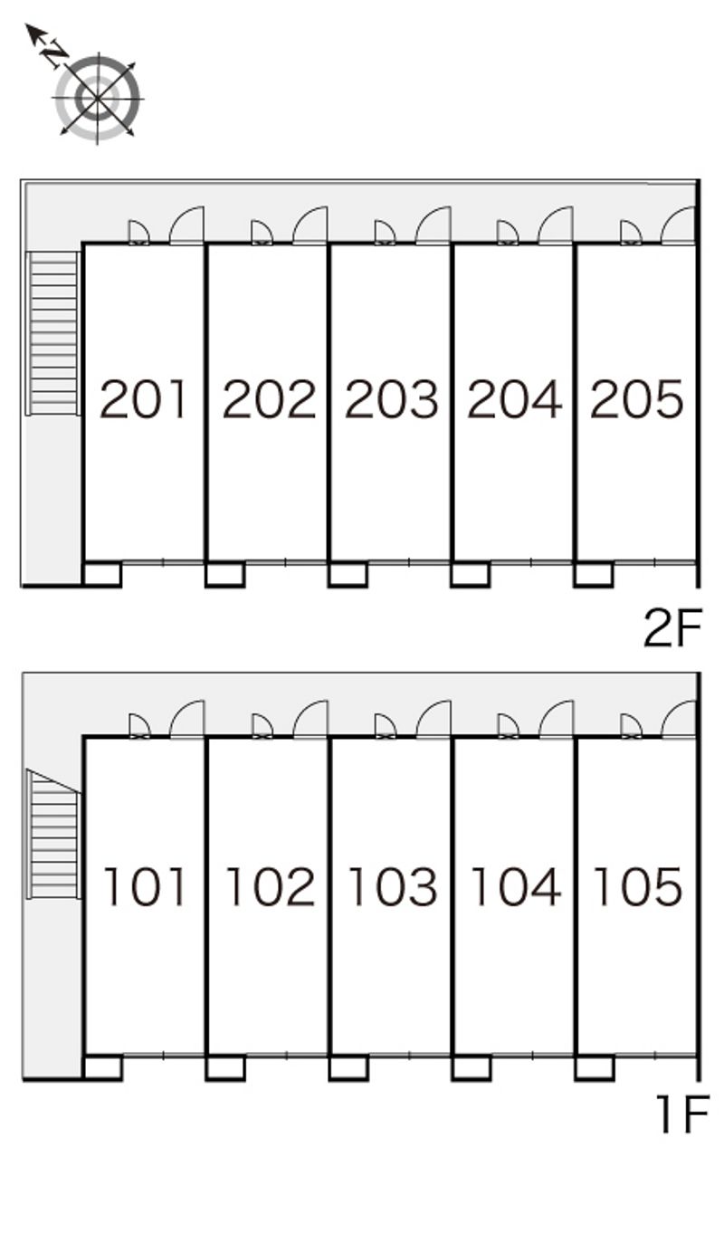 レオパレス黒砂台 間取配置図