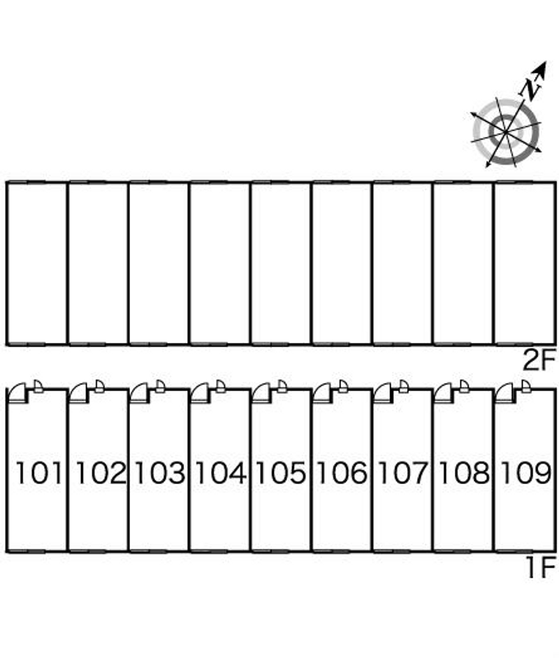 レオパレスヒロ 間取り配置図