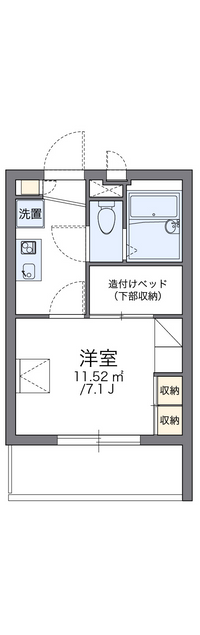 レオパレスクレメント 間取り図