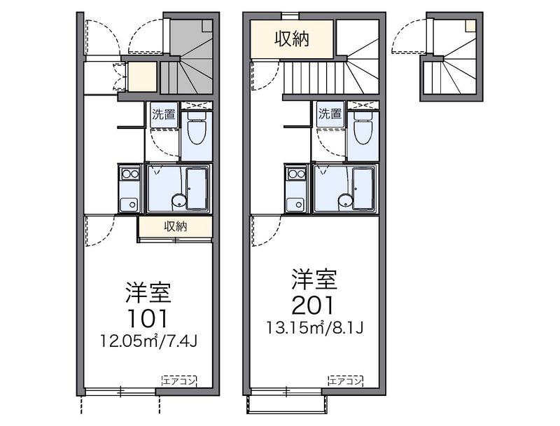 レオネクストタカス弐番館 間取図