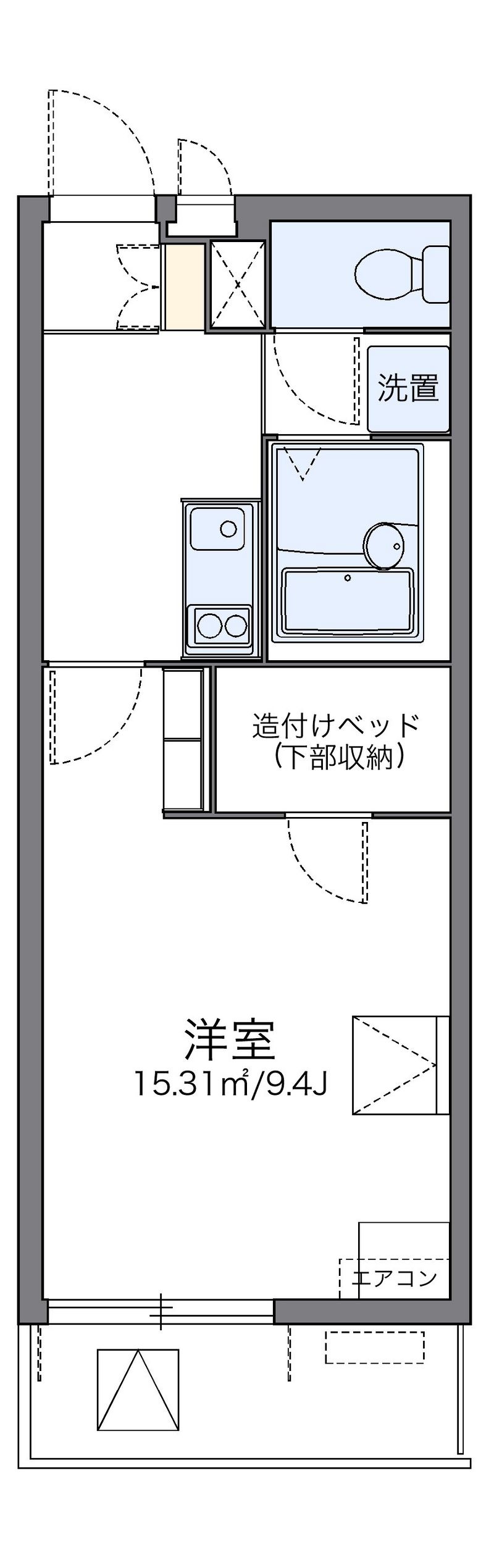 レオパレスサワ 間取図