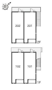 レオネクストグレイス紫蘭Ⅰ 間取り配置図