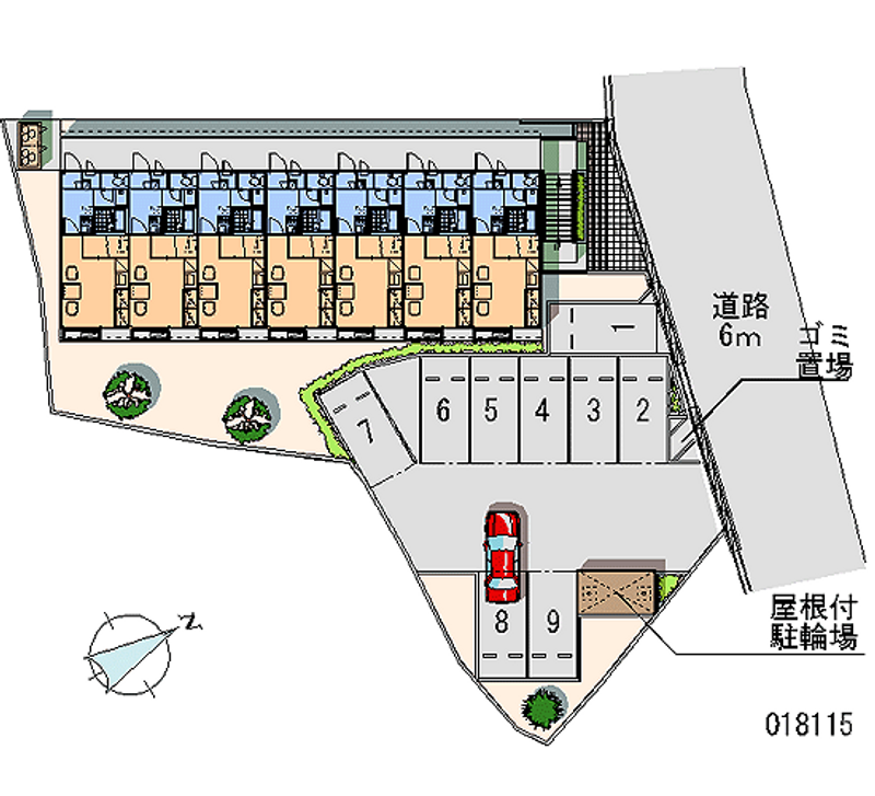 18115 Monthly parking lot