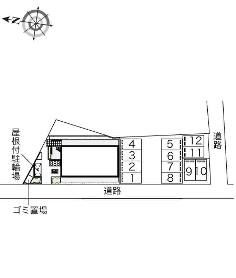 レオパレスくるみ 駐車場