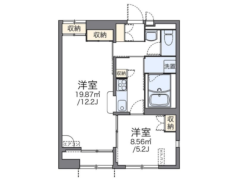 レオパレスアネックスⅢ 間取図