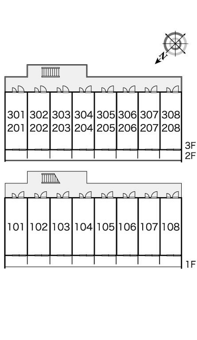 レオパレスレフア 間取配置図