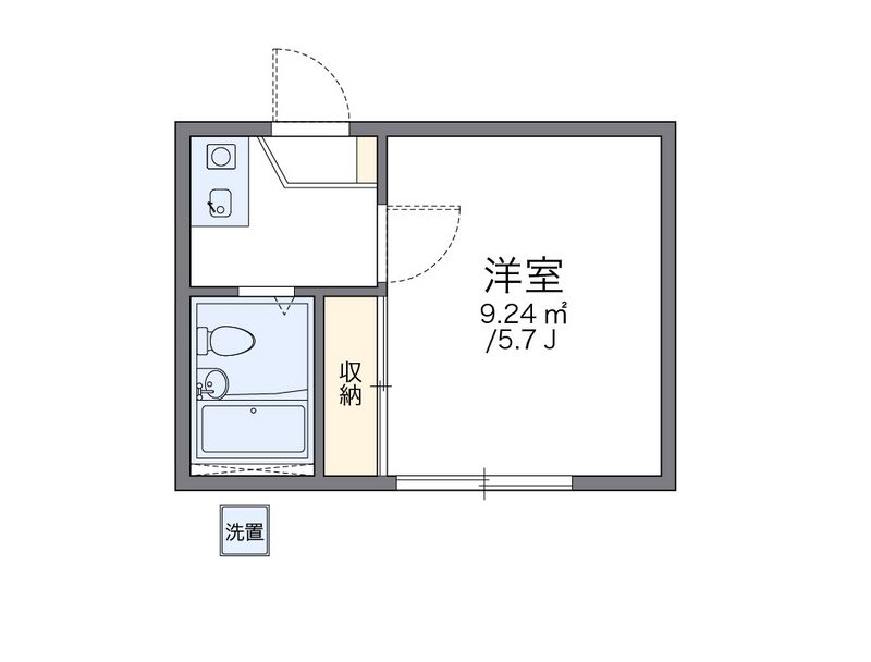 レオパレス浜川崎第１ 間取図