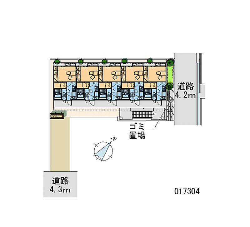 レオパレスヒロ 区画図