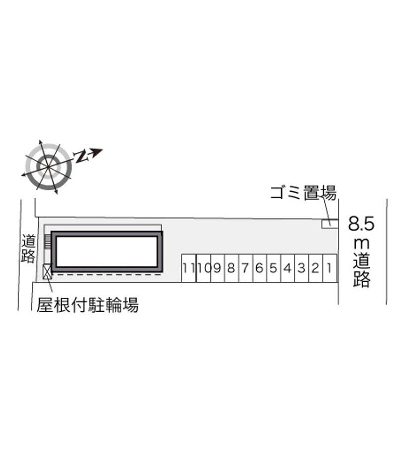 レオパレス楠 配置図