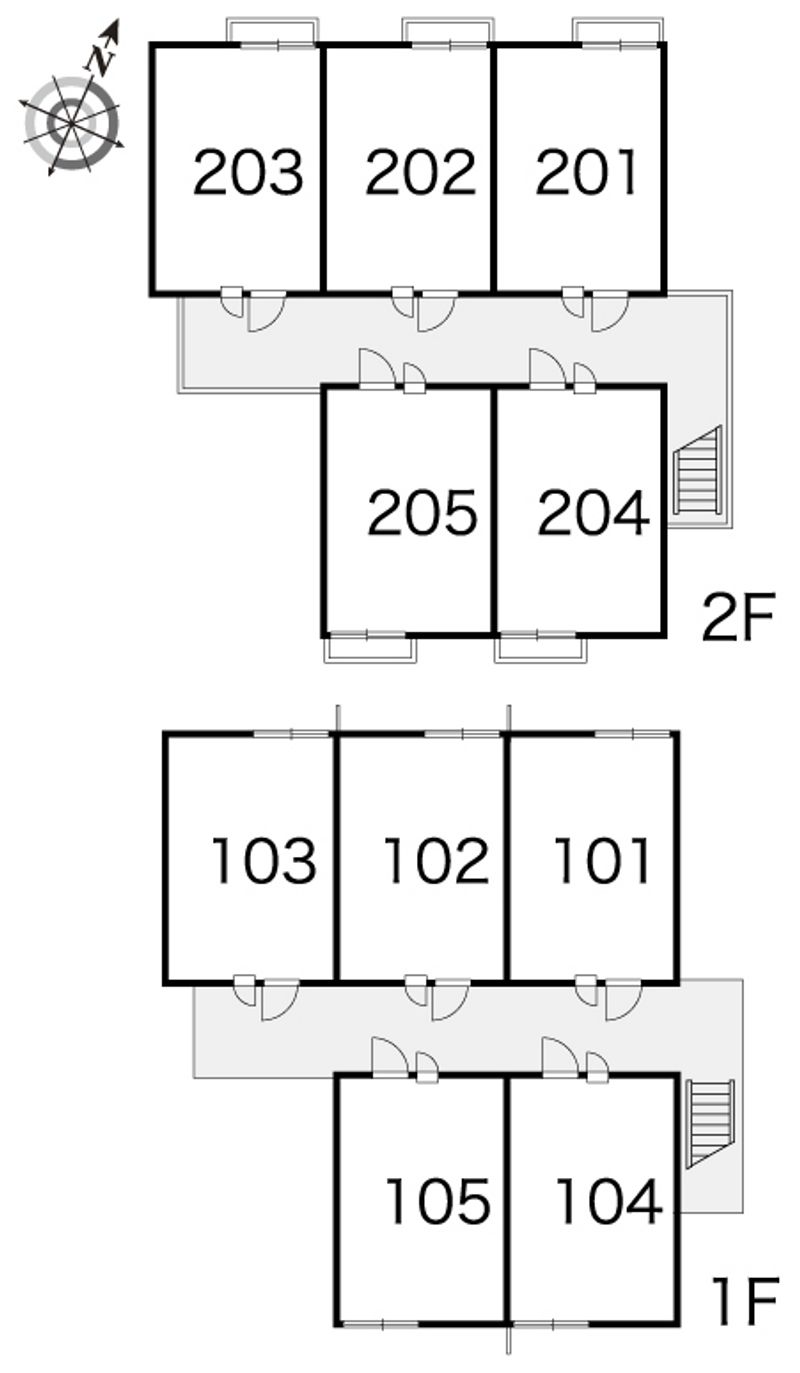レオパレス東戸塚クリエ 間取配置図