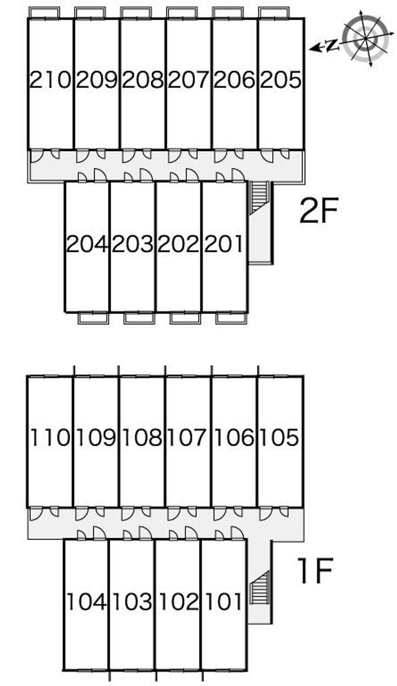 レオパレス相生 間取配置図