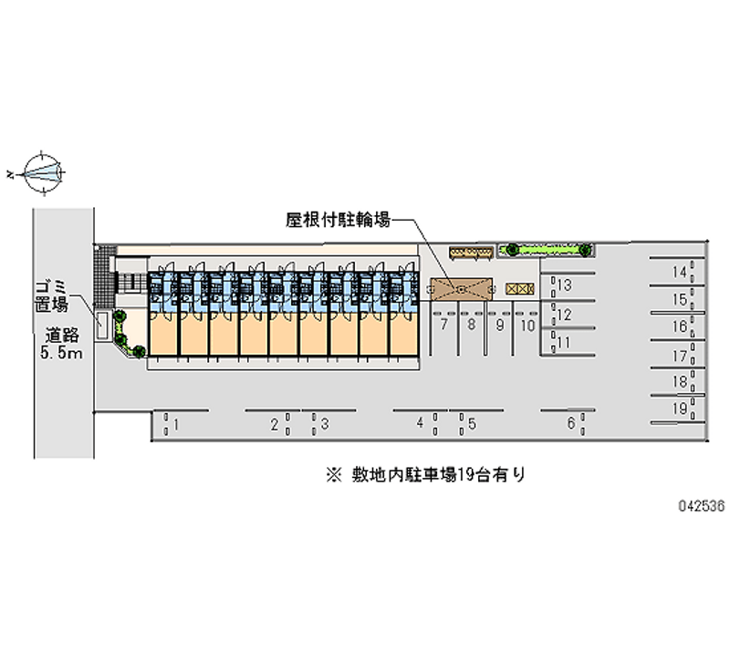 レオパレスルミュールⅢ 月極駐車場