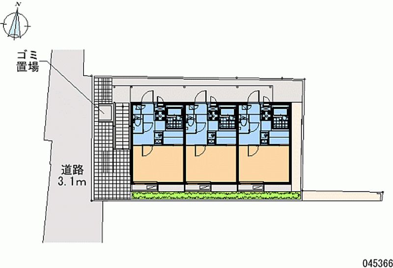レオパレスピアーチェ 区画図