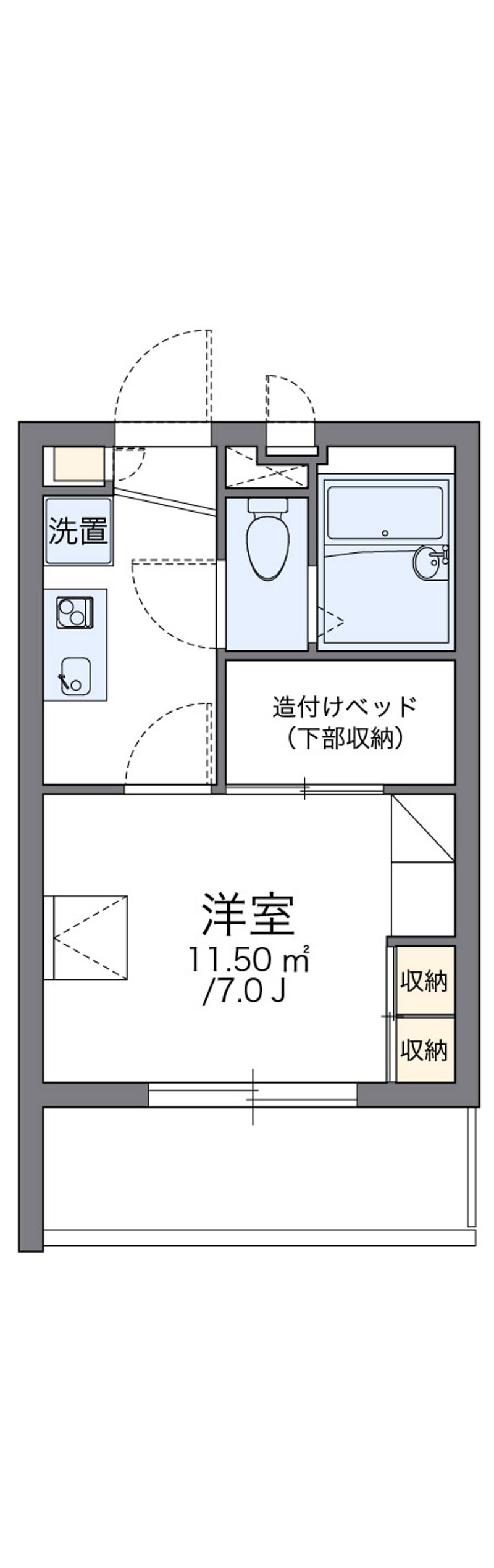 レオパレス別府Ⅱ 間取図