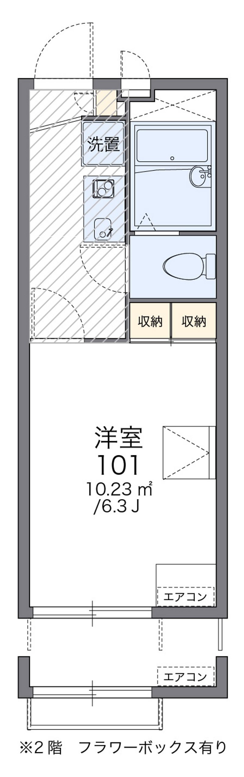 レオパレスブライトハイム 間取図