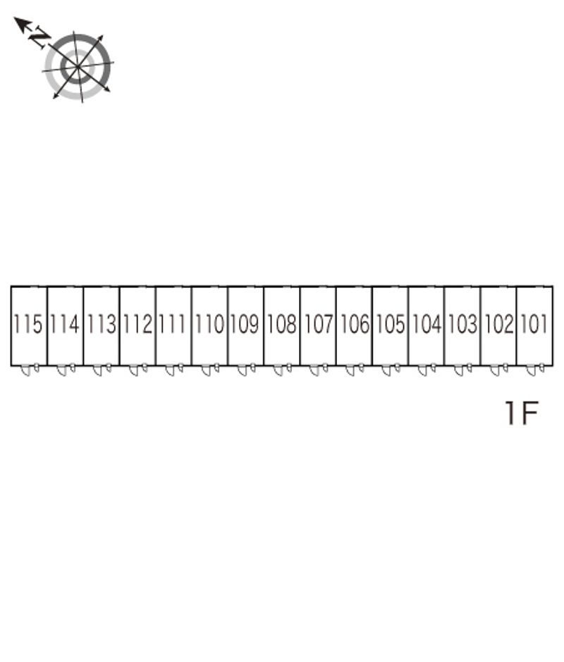 レオパレス高木 間取配置図