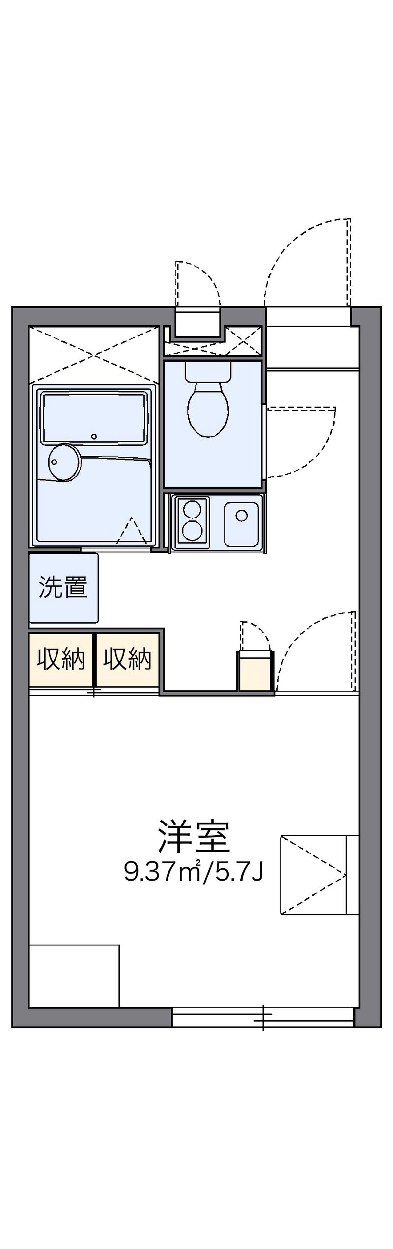 レオパレス本鳥栖 間取図