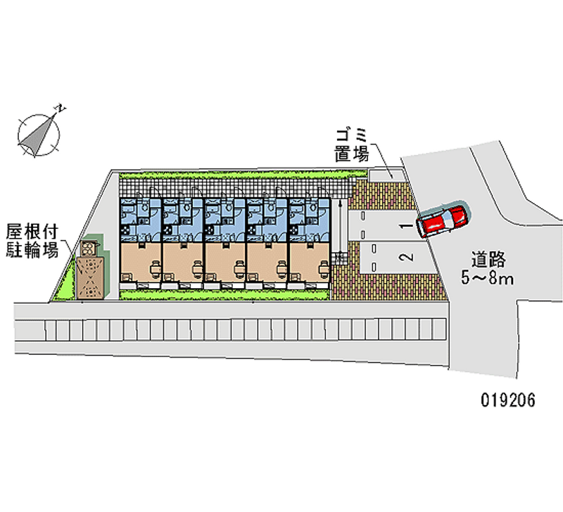 レオパレスドエルＫＭＴ 区画図