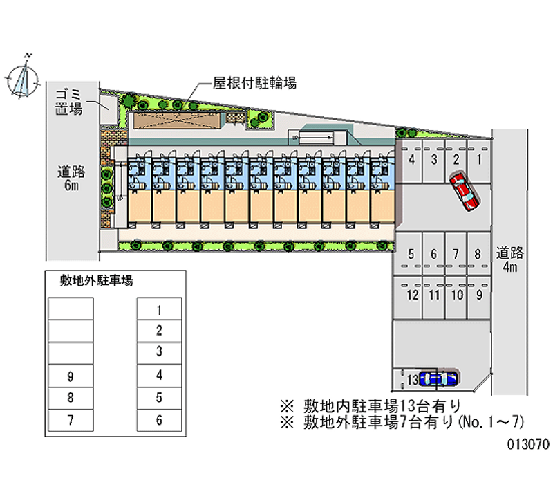 レオパレスＨａｎａｌｅｉ 月極駐車場