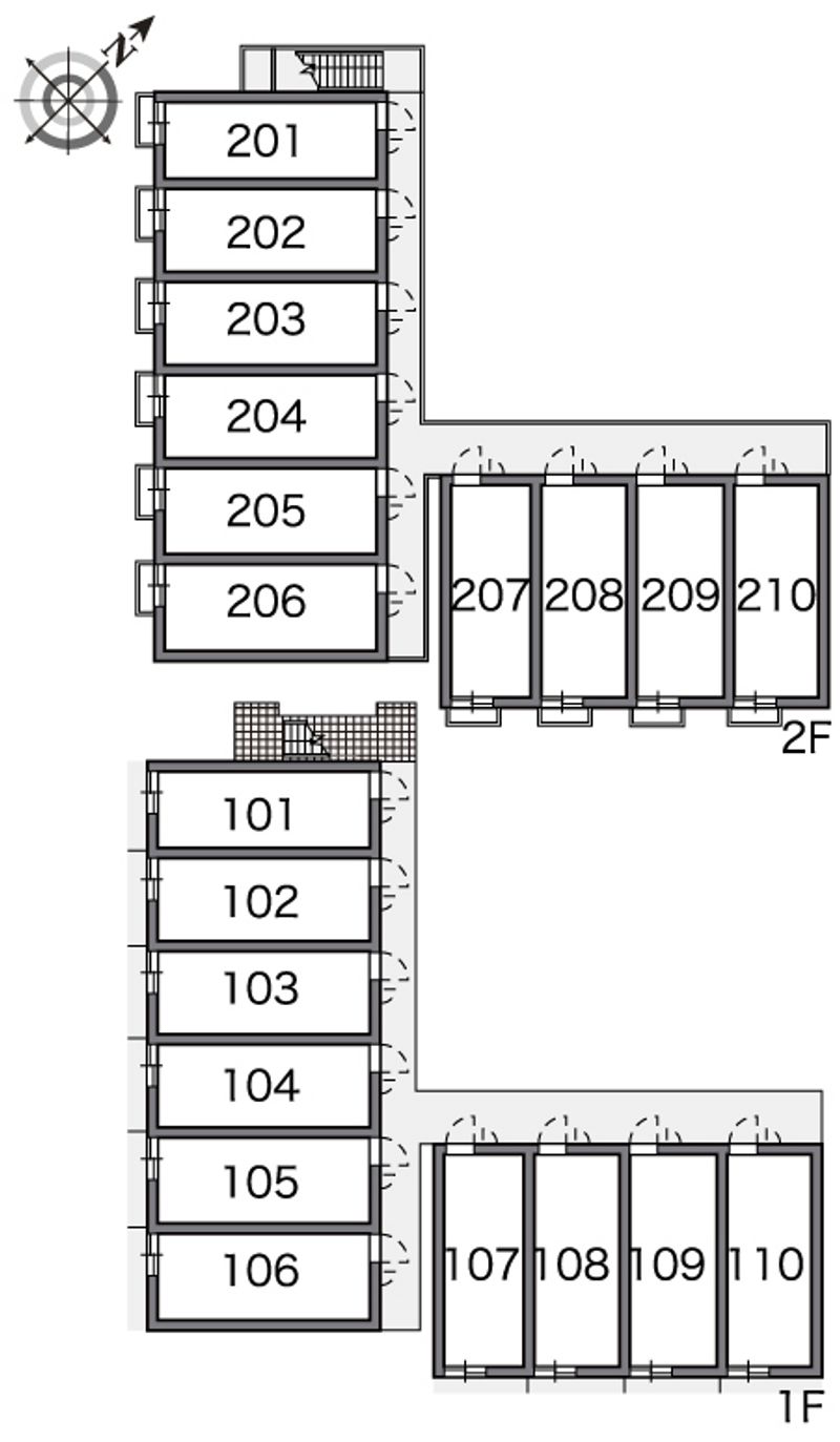 レオパレスメロンヴィーブル 間取配置図