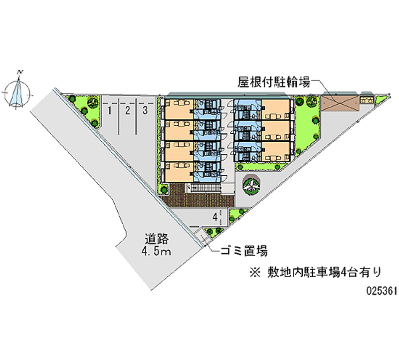 レオパレスレグルス津久野 区画図