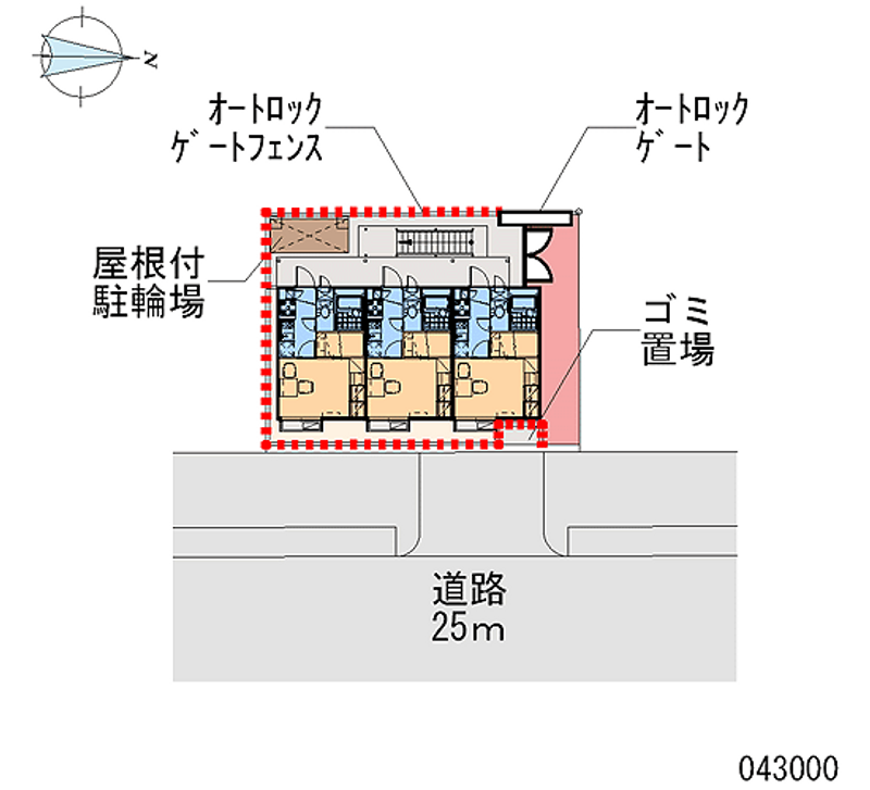 レオパレスＥＦＦＯＲＴⅡ 区画図