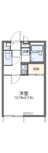 レオパレスコンセール花園 間取り図