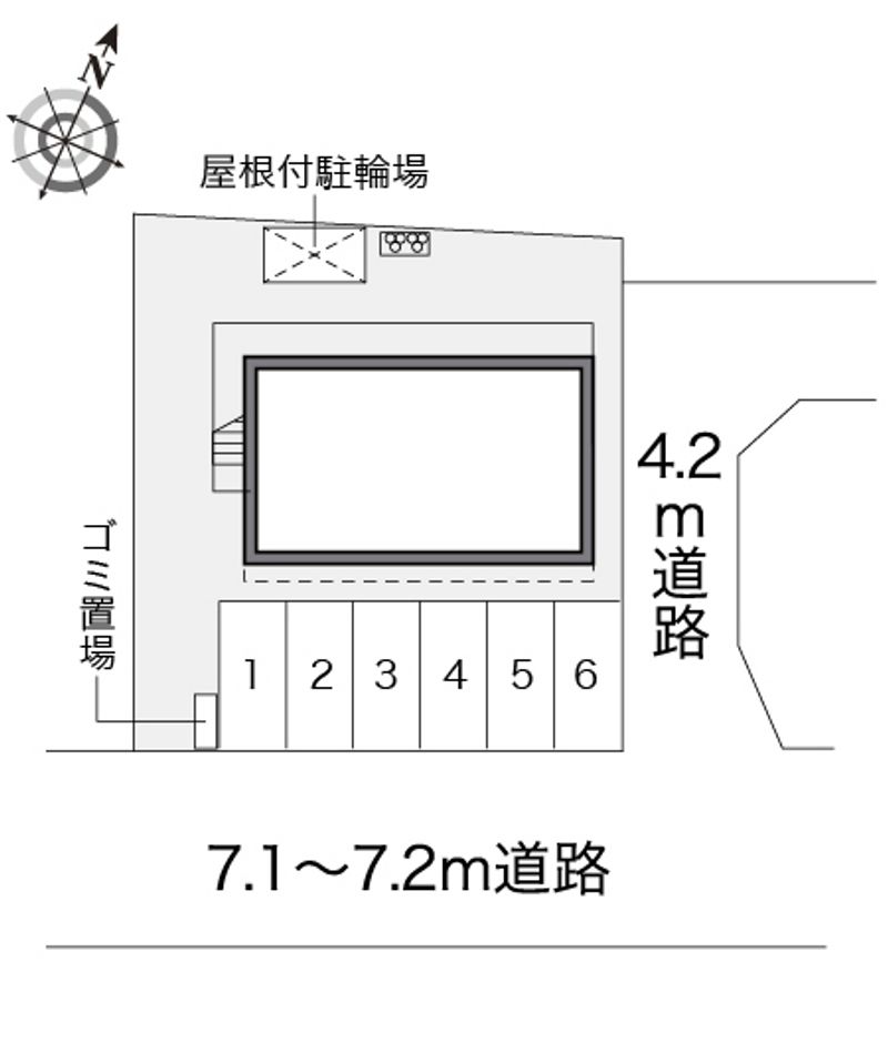 レオパレスやまとみⅡ 配置図
