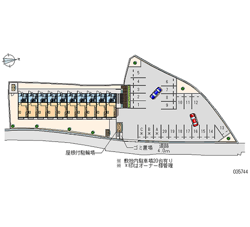 レオパレスベラージオ 月極駐車場