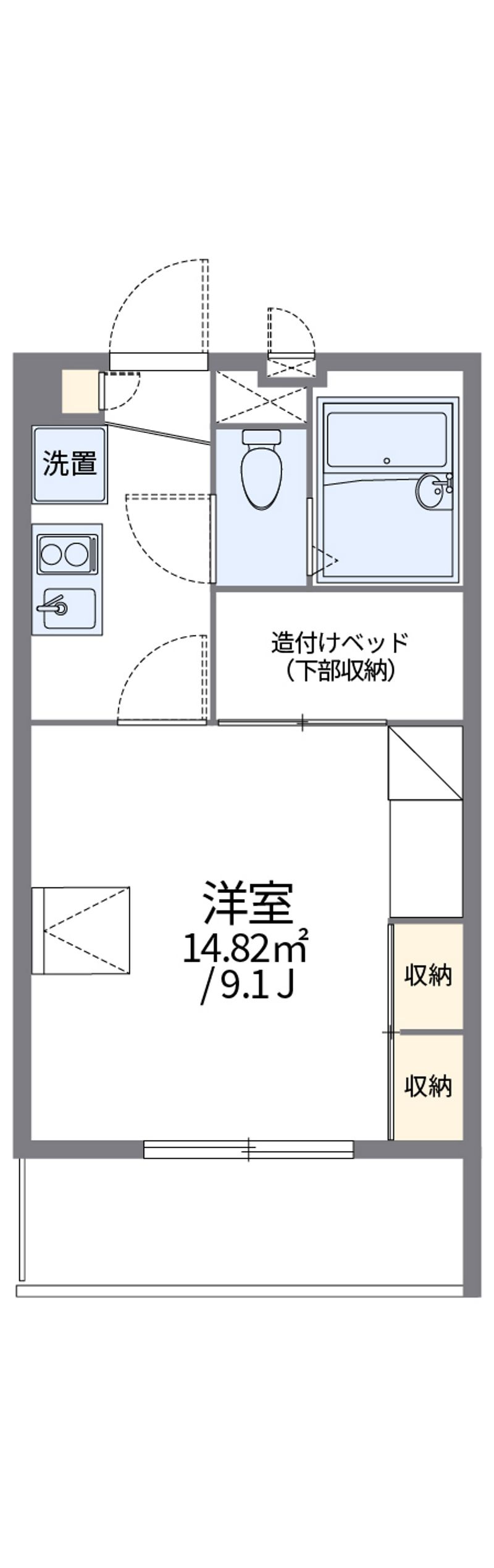 レオパレスクレスト川越 間取図