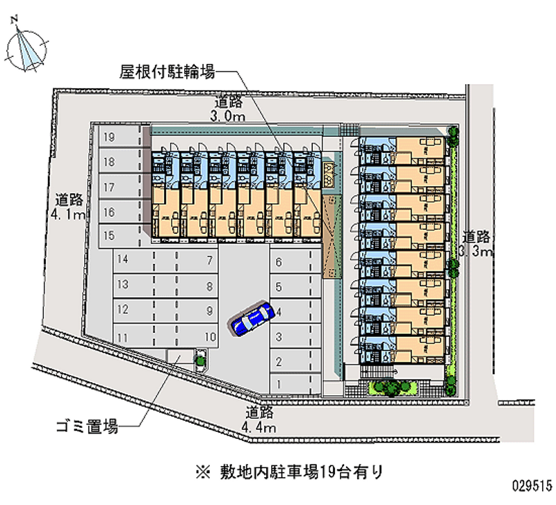 レオパレス東橋内 月極駐車場