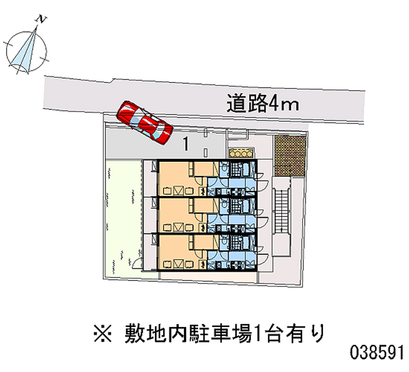 レオパレスプルーム淀川 月極駐車場