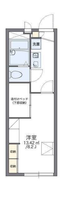 レオパレスシャローム 間取り図