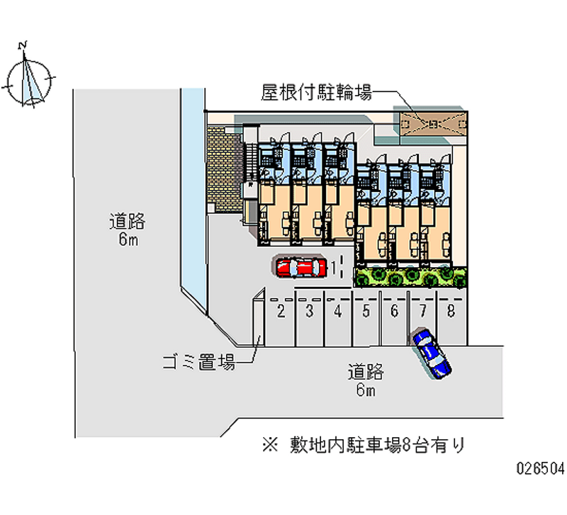 レオパレス砂丘 月極駐車場