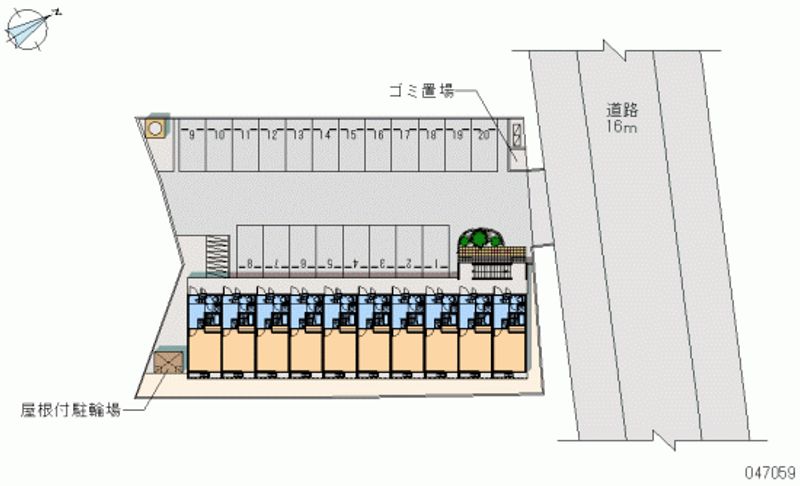 47059 Monthly parking lot