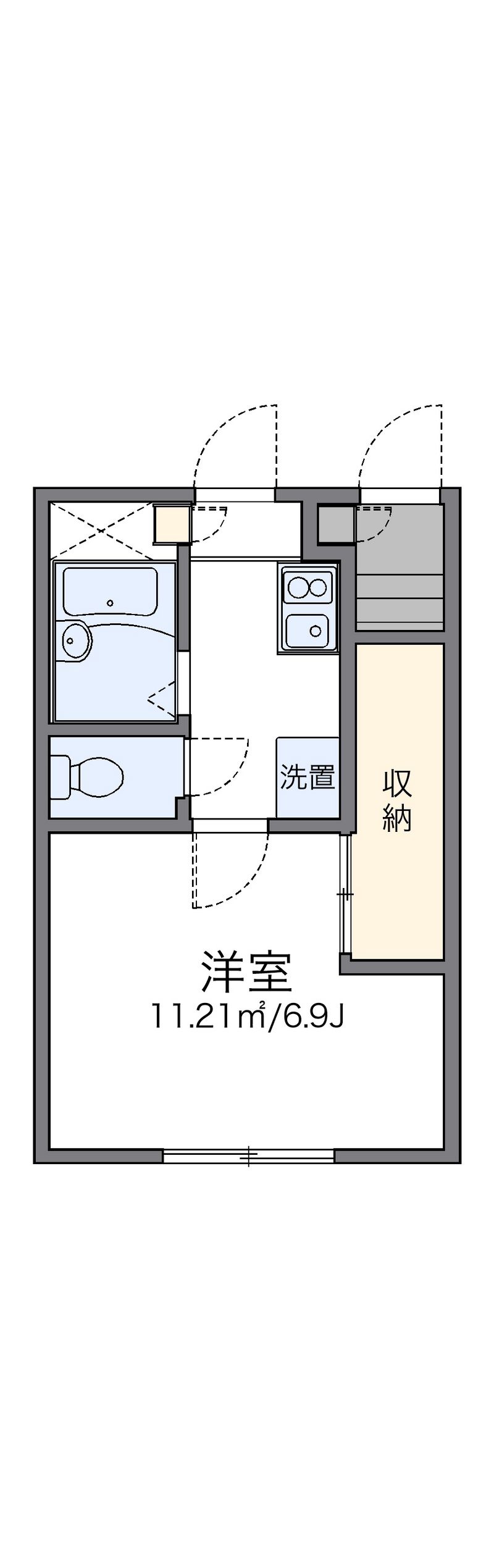 レオパレスジュリアン 間取図