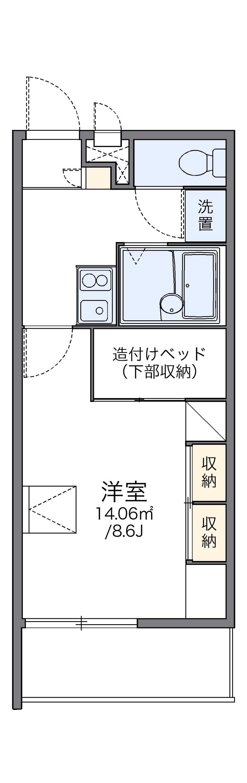 レオパレスＦＬＯＲＩＡⅢ 間取図