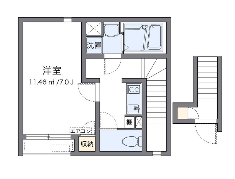 クレイノラン　パドレ湊川 間取図