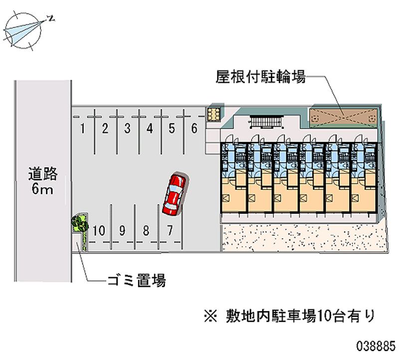 レオパレスさくら 月極駐車場