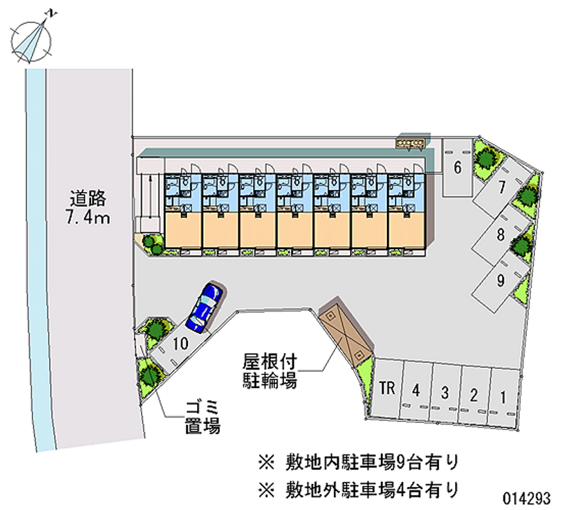 レオパレス田町 月極駐車場