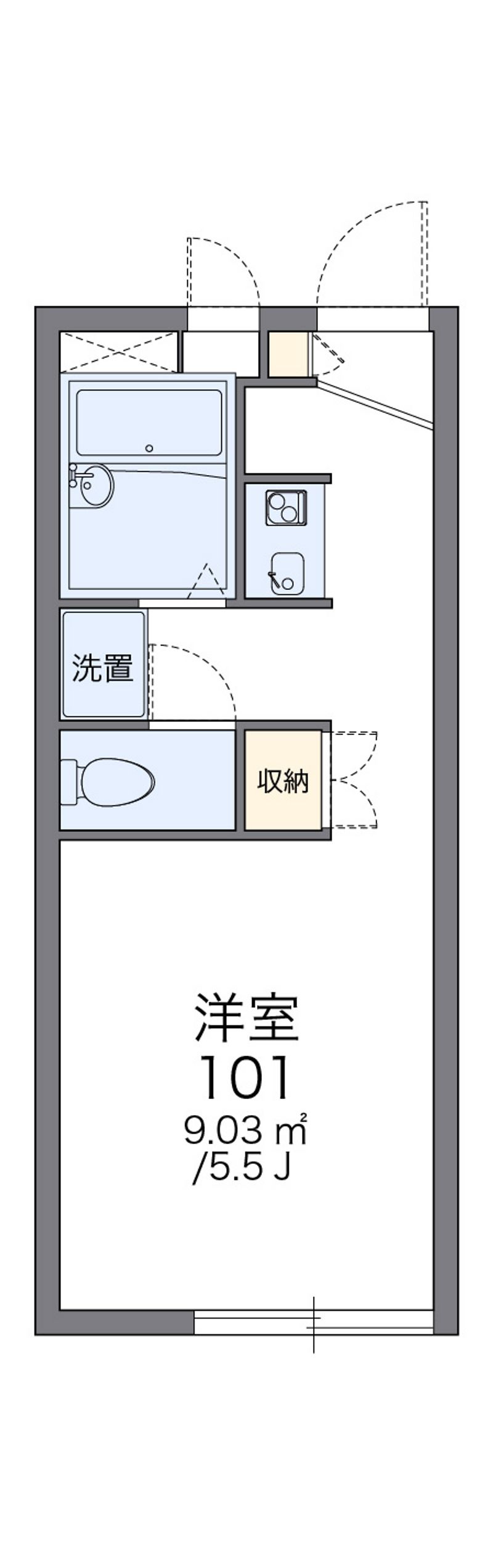 レオパレスＳＯＮＥ泉館 間取図