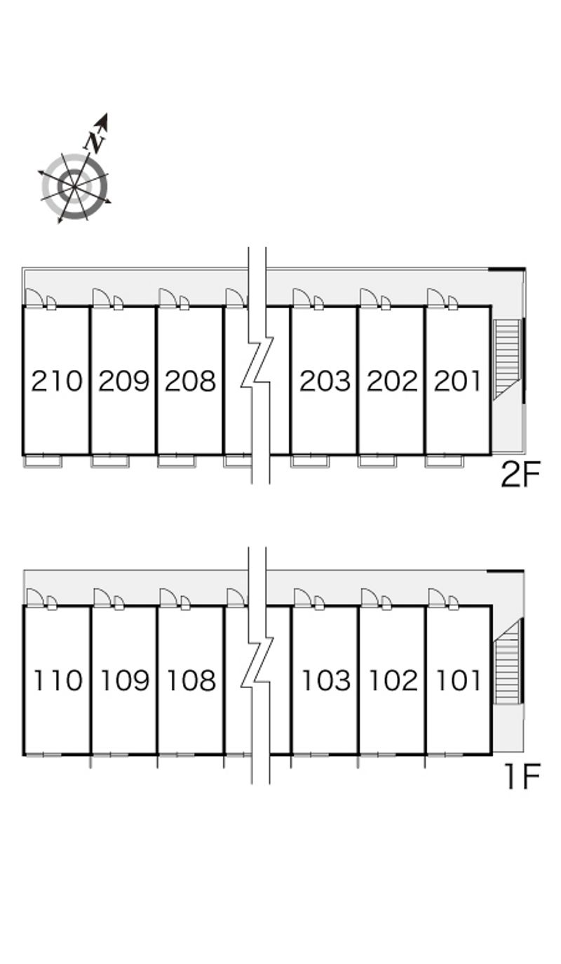 レオパレス橘 間取配置図