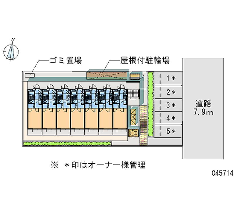 レオパレス京都十条 区画図