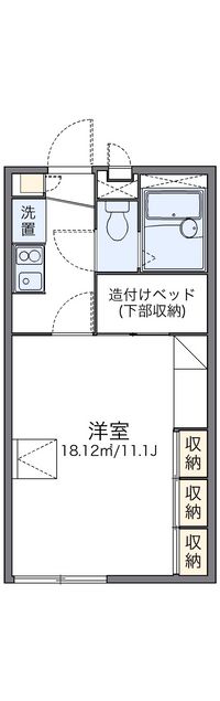 レオパレスエクセル 間取り図