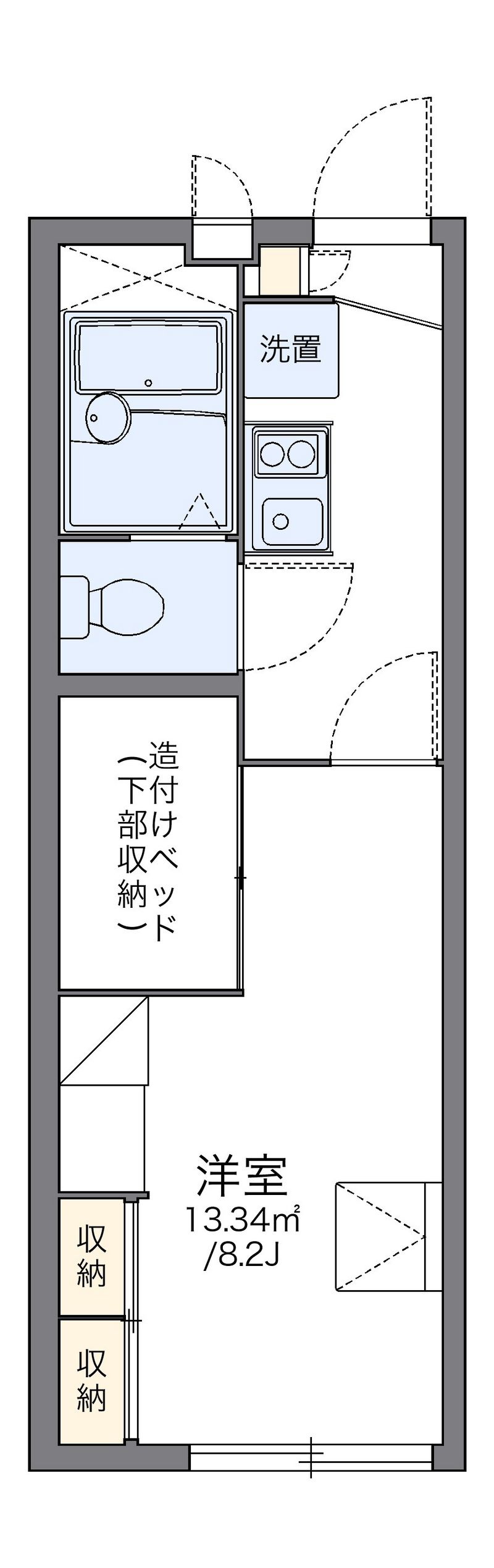 レオパレスいわせの 間取図