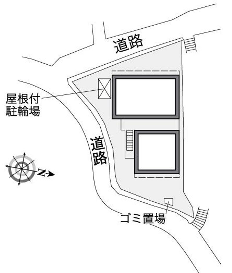 レオパレスアバンギャルド佐世保 配置図