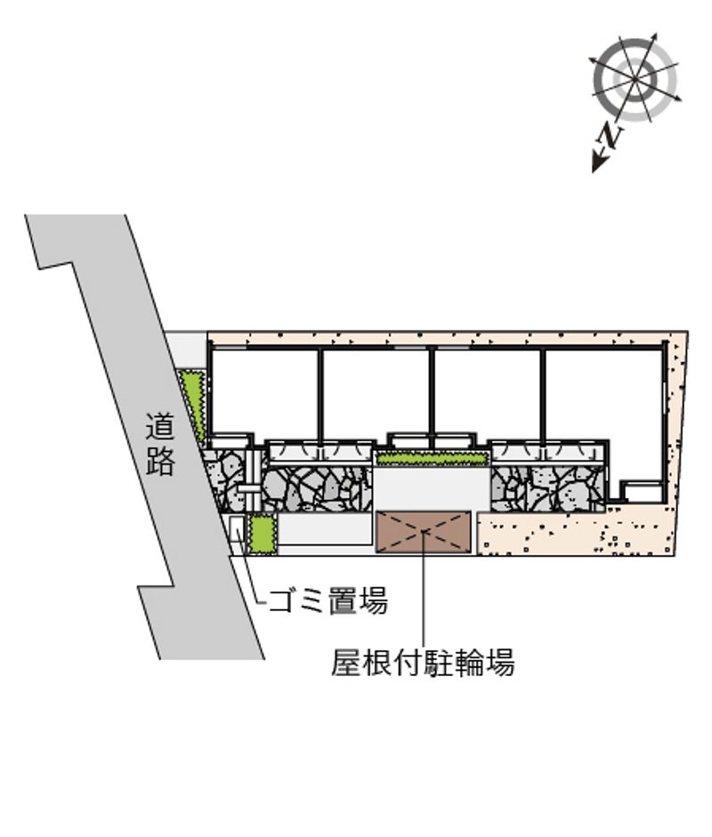 クレイノオリーブハウスⅧ 配置図