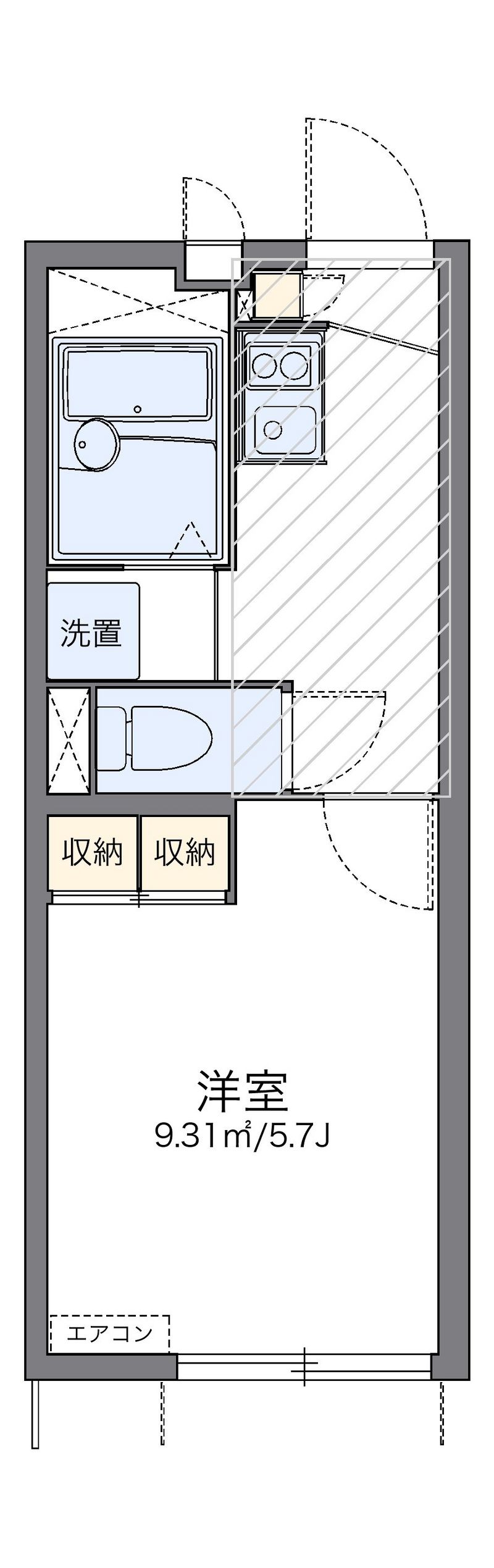 レオパレス江尻台 間取図